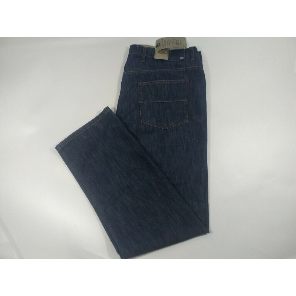 ALEXANDER JULIAN BLUE DENIM MENS SIZE 40X32 SLIM STRAIGHT ZIP FLY NEW NWT